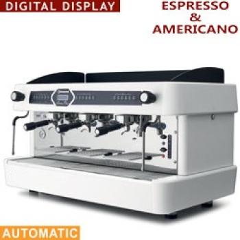 AROMA/3EW (25) Expressomaschine, 3-gruppig, automatisch (mit Display) - WEIß